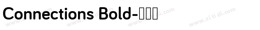 Connections Bold字体转换